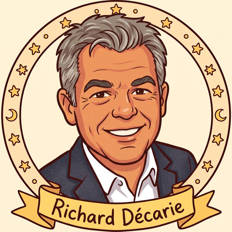 Portrait illustré de Richard Décarie