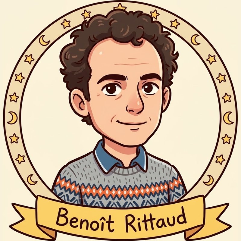 Portrait illustré de Benoît Rittaud